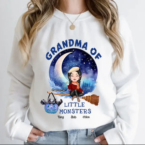 Personalized Grandma Of Little Monsters & Kid Names Sweatshirt Printed MTVQ23330