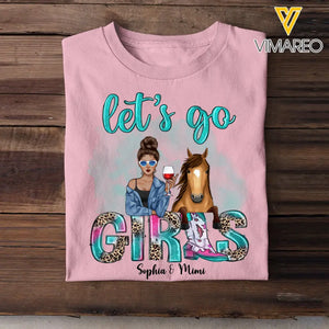 Personalized Let's Go Girl·Horse Girl T-Shirt Printed PTN23367