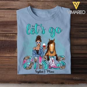 Personalized Let's Go Girl·Horse Girl T-Shirt Printed PTN23367