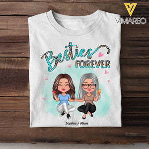 Personalized Besties Forever with Names Tshirt PTN23379