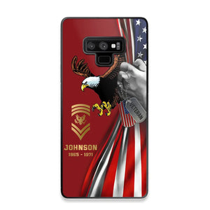 Personalized US Military Veteran Retired Phone Case Printed QTKH431