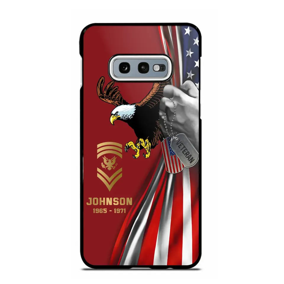 Personalized US Military Veteran Retired Phone Case Printed QTKH431