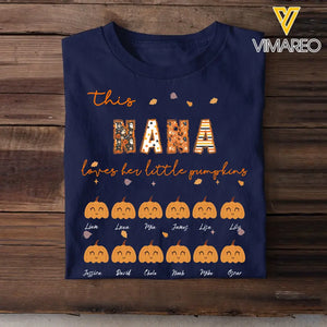 Personalized This Nana Loves Her Little Pumpkins  T-shirt Printed HTHKVH23421