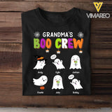 Personalized Grandma's Boo Crew Ghosts with Kid Names T-shirt Printed HTHKVH23419