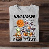 Personalized Nanasaurus Trick Rawr Treat T-shirt Printed NTMTHN23448