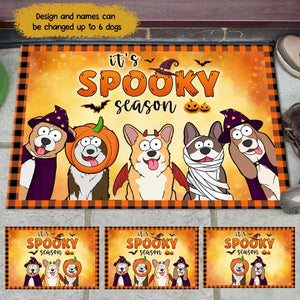 Personalized It's Spooky Season Dog Halloween Dog Lovers Gift Doormat MTVQ23325