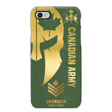 Personalized Canadian Armed Force Phone Case Printed QTKH458