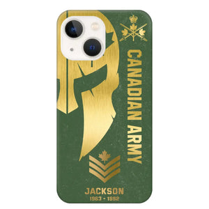 Personalized Canadian Armed Force Phone Case Printed QTKH458