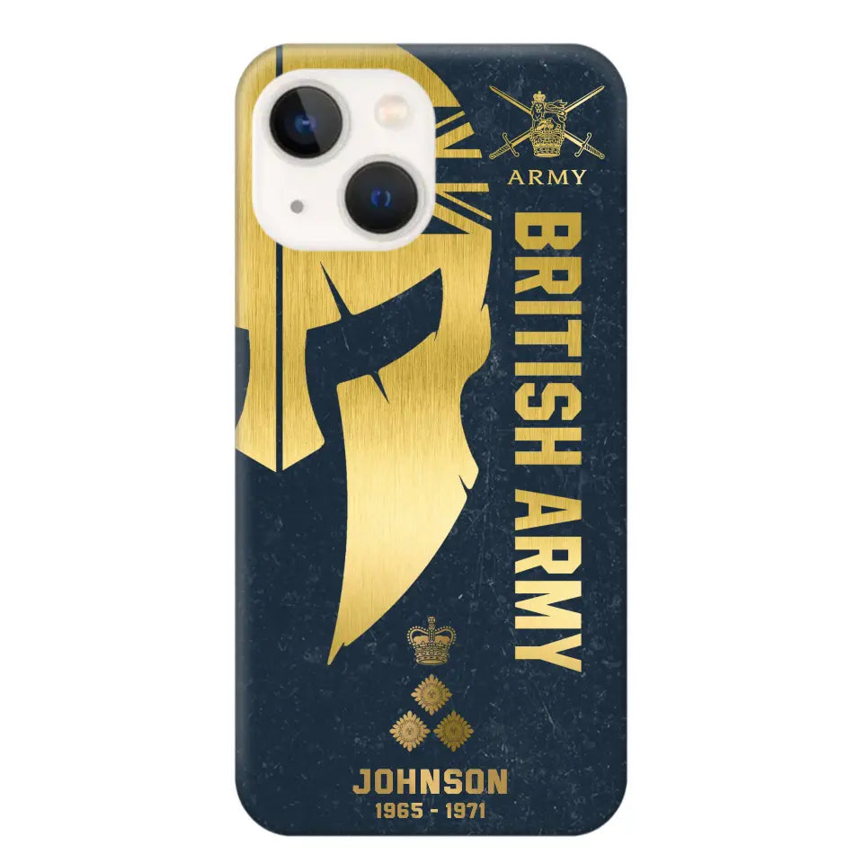 Personalized British Armed Force Veteran Phone Case Printed QTKH475