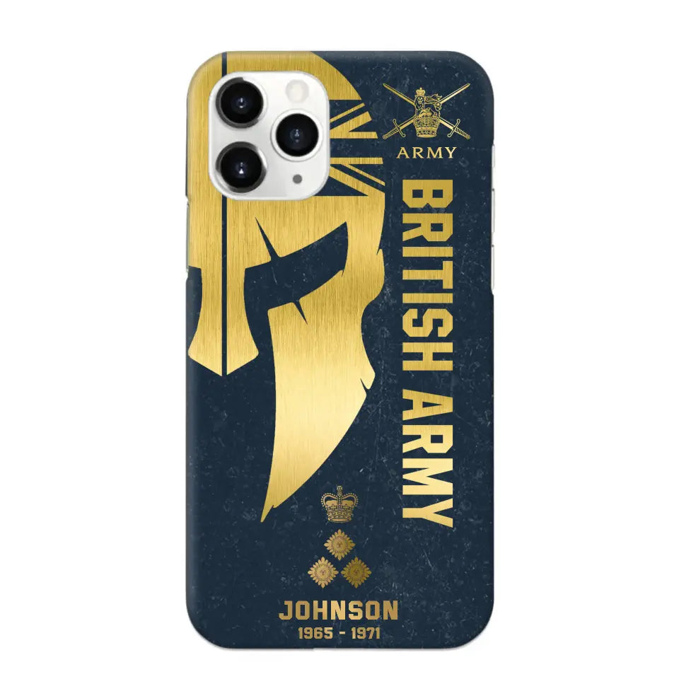 Personalized British Armed Force Veteran Phone Case Printed QTKH475