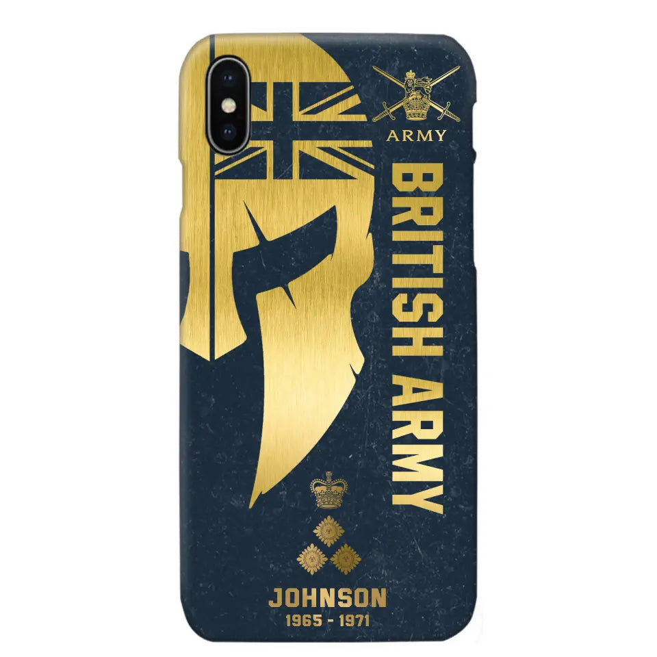 Personalized British Armed Force Veteran Phone Case Printed QTKH475