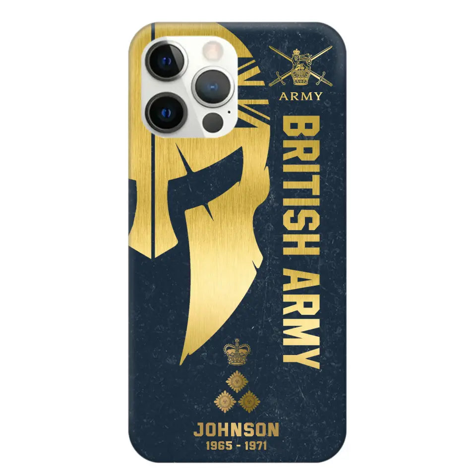 Personalized British Armed Force Veteran Phone Case Printed QTKH475