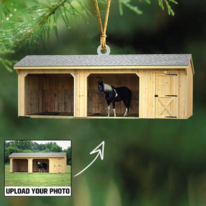 Personalized Upload Your Horse Riding Photo Gift Christmas Gift Wood Ornament Printed 23484KVH