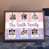 Personalized Upload Your Family Photo The Smith Family Light Frame Canvas Printed HTHVQ23495