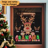 Personalized Deer Grandma & Kid Names Window Decal Printed QTPN23515