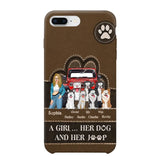 Personalized A Girl Her Dog And Her Jeep Jeep Girl Phonecase Printed NMTKVH23514