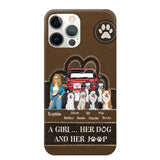 Personalized A Girl Her Dog And Her Jeep Jeep Girl Phonecase Printed NMTKVH23514