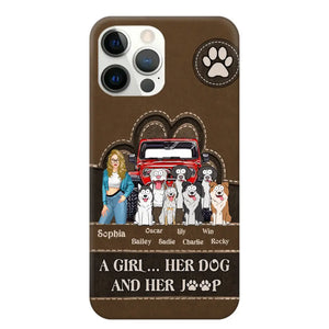 Personalized A Girl Her Dog And Her Jeep Jeep Girl Phonecase Printed NMTKVH23514