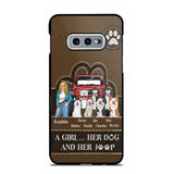 Personalized A Girl Her Dog And Her Jeep Jeep Girl Phonecase Printed NMTKVH23514