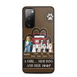 Personalized A Girl Her Dog And Her Jeep Jeep Girl Phonecase Printed NMTKVH23514