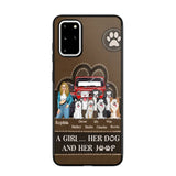 Personalized A Girl Her Dog And Her Jeep Jeep Girl Phonecase Printed NMTKVH23514