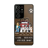 Personalized A Girl Her Dog And Her Jeep Jeep Girl Phonecase Printed NMTKVH23514