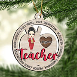 Personalized Role Model 2023 Supportive Dedicated Inspiring Passionate Mentor Chaos Coordinator Hard Working Wooden Ornament Printed LDMVQ23565