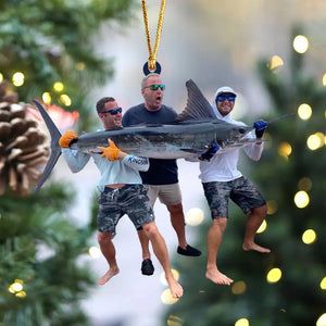 Personalized Fishing Guys Upload Your Photo Ornament Printed LDMVQ23578