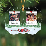 Personalized Upload Your Photo Auntie Acrylic Ornament Printed LDMVQ23587