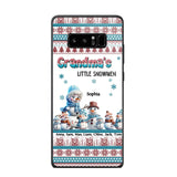 Personalized Grandma's Little Snowmen Custom Kid Names Phonecase Printed MTPN23524