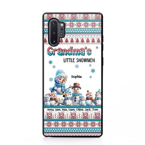 Personalized Grandma's Little Snowmen Custom Kid Names Phonecase Printed MTPN23524