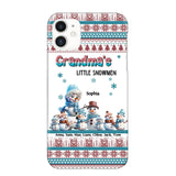 Personalized Grandma's Little Snowmen Custom Kid Names Phonecase Printed MTPN23524