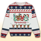 Personalized Love Grandmalife Ugly Sweater Printed HTHVQ23652