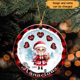 Personalized Nanaclaus Ceramic Ornament Printed NTMTHN23710