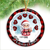 Personalized Nanaclaus Ceramic Ornament Printed NTMTHN23710