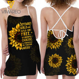 SEPTEMBER GIRL AND SUNFLOWER SEXY DRESS NEYA22