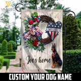 INDEPENDENCE DAY Personalized Doberman Dog Flag MAY-MD05