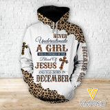 DECEMBER GIRL BLOOD OF JESUS COMBO HOODIE / LEGGING PRINTED 3D
