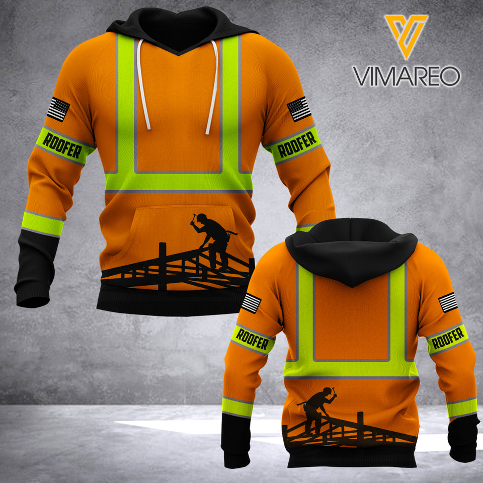 Roofer hoodie 3d all print 1208A