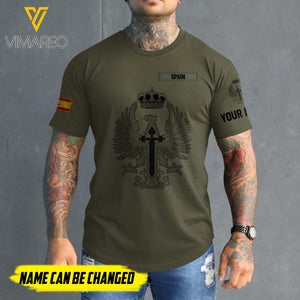 Customized Spain 3D PRINTED SHIRT 2207MQ