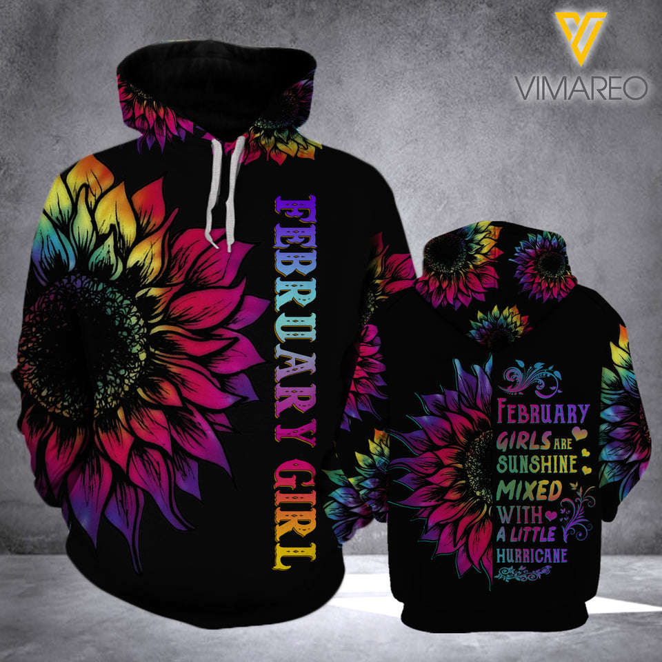 KHMD FEB GIRLS HURRICANE HOODIE 3D PRINTED