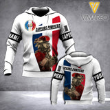 PHN PERSONALIZED FRENCH FIREFIGHTER HOODIE 3D PRINTED APR-MD14