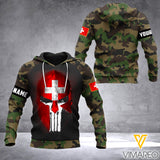 Swiss Camo Customized 3D Printed Hoodie