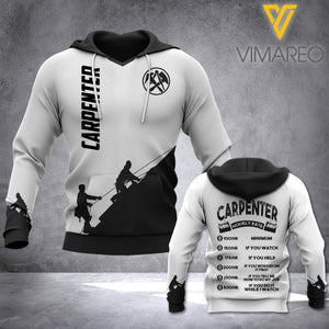 Carpenter hourly rate HOODIE 3D PRINTED NQA