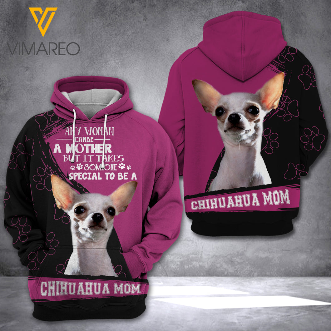 AH CHIHUAHUA DOG HOODIE 3D PRINTED FEB-QH17