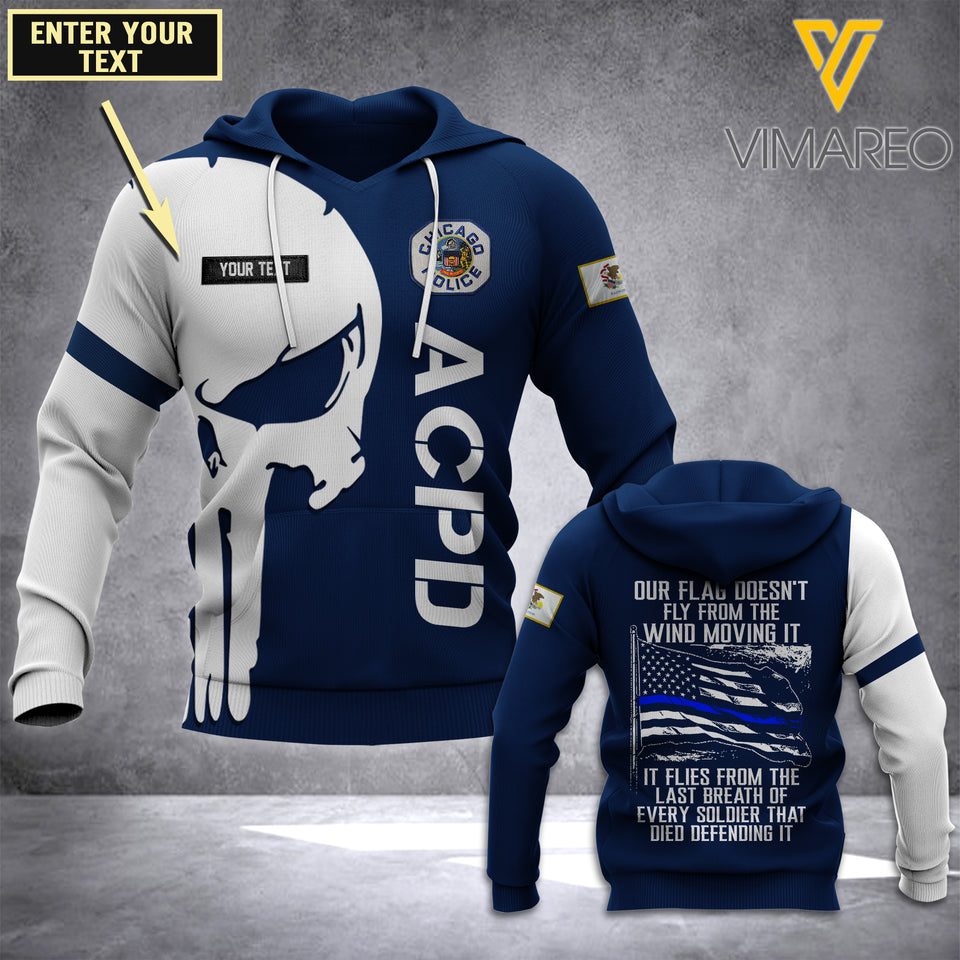 PHN PERSONALIZED Chicago Police Department (CPD) HOODIE 3D PRINTED JUL-LN15