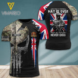 PHN PERSONALIZED British ARMY HOODIE 3D PRINTED JUL-DT12
