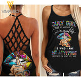 PHN July Girl Criss-Cross Open Back Camisole Tank Top MAR-DT17