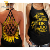 June Girl Criss-Cross Open Back Camisole Tank Top ZQ1303