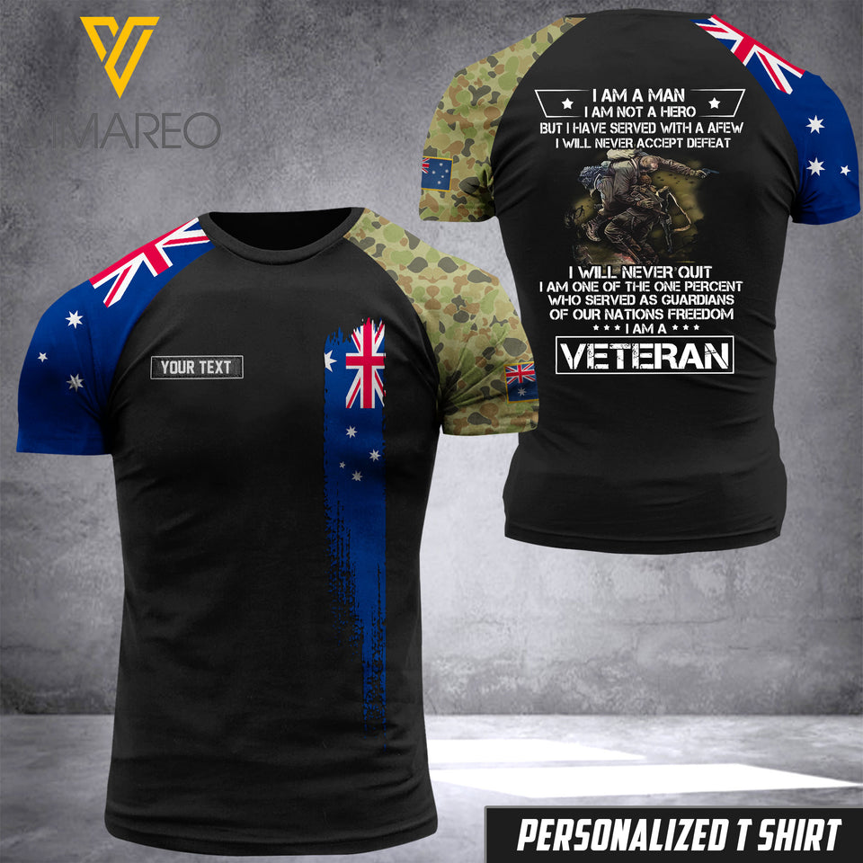 Customized Australian Soldier Combat 3D Printed Shirt EZHQ180621
